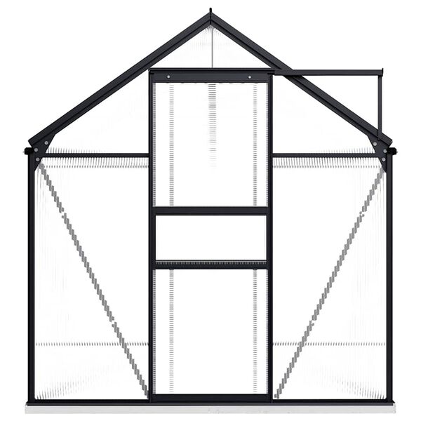 vidaXL Serre avec cadre de base Anthracite Aluminium 5,89 m&sup2;