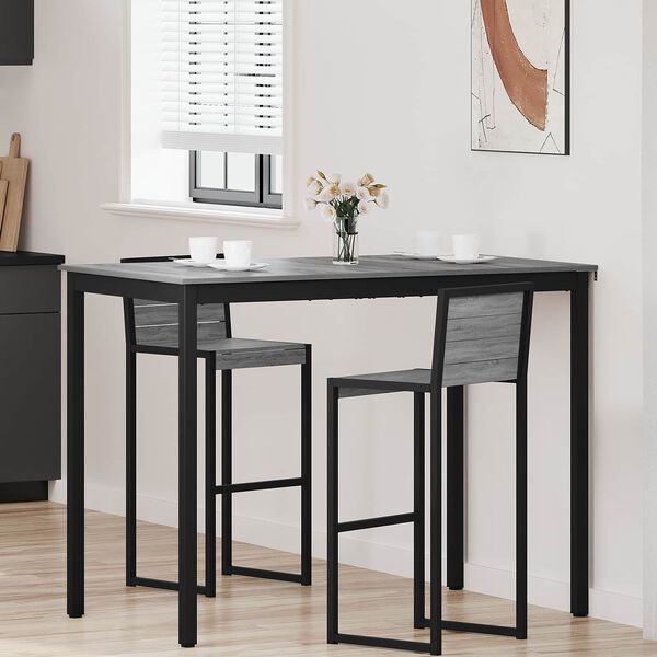 vidaXL Table de bar debout Bois d'ing&eacute;nierie
