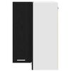 vidaXL Armoire suspendue Ch&ecirc;ne noir et Blanc 57 x 57 x 80 cm
