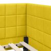 vidaXL Cadre de lit d'angle avec matelas 2 pcs Jaune Velours