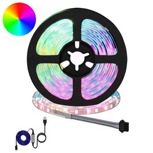 vidaXL Bande LED 2 pcs Noir et Transparent 2500 mm Cuivre et plastique