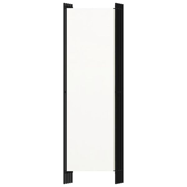 vidaXL Cloison de s&eacute;paration 5 panneaux Blanc 250x180 cm