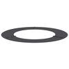 vidaXL adapt&eacute; pour anneau d'arbre plat Noir &Oslash;50 / 80 cm Acier
