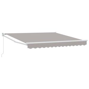 vidaXL Auvent r&eacute;tractable Gris clair 300 x 250 x 165 cm