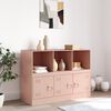 vidaXL Buffet rose 99x39x73 cm acier