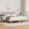 vidaXL Cadre de lit avec t&ecirc;te de lit Marron 140 x 190 cm Pin massif