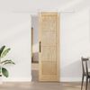 vidaXL Porte coulissante ORKDAL Marron 61 x 198,5 cm Pin massif