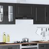 vidaXL Armoire murale de cuisine Kalmar noir bois d'ing&eacute;nierie