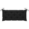 vidaXL Banc de jardin avec coussin 135 cm Bois d'acacia massif Gris