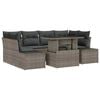vidaXL 7 pc Gris