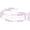 vidaXL Lit avec rangement et matelas Gris clair 180 x 200 cm