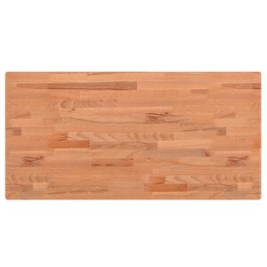 vidaXL Dessus de table 80x40x1,5 cm rectangulaire bois massif de h&ecirc;tre