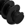 vidaXL Vis &agrave; t&ecirc;te de capuchon &agrave; douille 12 pcs Noir M5 x 40 mm Fer