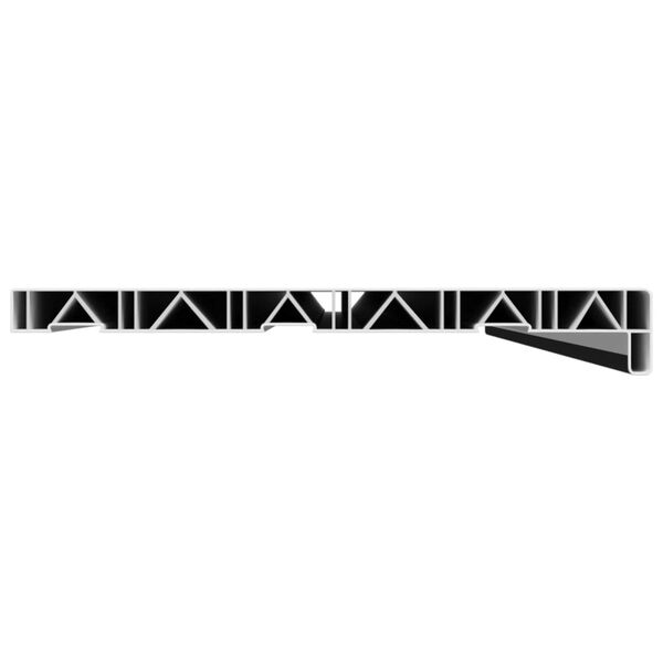 vidaXL Appui de fen&ecirc;tre Anthracite avec grain de bois PVC