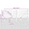 vidaXL Cl&ocirc;ture avec poteau Gris 0,4 x 25 m Acier et PVC
