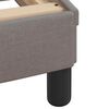 vidaXL Cadre de lit avec t&ecirc;te de lit Dover taupe 90x190cm tissu