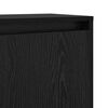vidaXL Buffet Ch&ecirc;ne noir 97 x 29 x 75 cm Bois d'ing&eacute;nierie