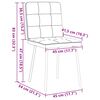 vidaXL Chaises &agrave; manger lot de 4 Gris fonc&eacute; Velours