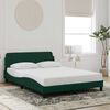 vidaXL Cadre de lit Dover vert fonc&eacute; 120x200 cm velours