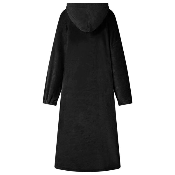 vidaXL Sweat &agrave; capuche couverture Noir m Flanelle