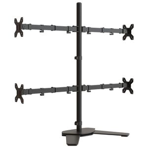 vidaXL Support de moniteur noir acier VESA 75/100 mm