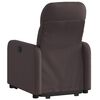 vidaXL Fauteuil inclinable marron fonc&eacute; tissu