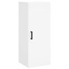 vidaXL Buffet haut Blanc 34,5x34x180 cm Bois d'ing&eacute;nierie