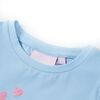 T-shirt enfants manches &agrave; volants bleu clair 128
