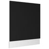 vidaXL Panneau de lave-vaisselle "Lyon" noir 59,5 x 3 x 67 cm Bois d'ing&eacute;nierie
