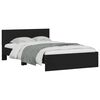vidaXL Cadre de lit sans matelas noir 120x190 cm