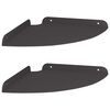 vidaXL &Eacute;tag&egrave;re Murale avec &eacute;tag&egrave;re 2 pcs Noir 24 x 24 x 2 cm