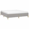 vidaXL Cadre de lit sans matelas gris clair 160x200 cm tissu
