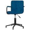 vidaXL Chaises pivotantes &agrave; manger lot de 2 bleu velours