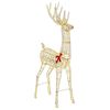 vidaXL Renne de No&euml;l 3D LOVIISA 250 LED Blanc chaud 96 x 40 x 180 cm