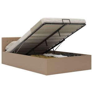 vidaXL Cadre de lit &agrave; rangement hydraulique sans matelas 120x200 cm