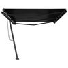 vidaXL Auvent manuel r&eacute;tractable sur pied 600x300 cm Anthracite