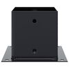 vidaXL Bases de poteau carr&eacute;es 4 pcs anthracite 141x141 mm