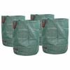 vidaXL Sacs &agrave; D&eacute;chets de Jardin 4 pcs Vert 66 x 66 x 83,5 cm