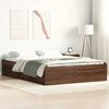 vidaXL Cadre de lit sans matelas ch&ecirc;ne marron 140x190 cm
