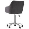 vidaXL Chaises pivotantes &agrave; manger lot de 4 taupe tissu