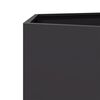 vidaXL Jardini&egrave;re noir hexagone 138x120x45 cm acier