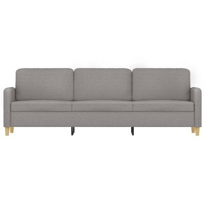 vidaXL Canapé à 3 places Gris clair 210 cm Tissu