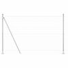 vidaXL Clôture avec poteau Argenté 1,5 x 10 m Acier