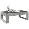 vidaXL Table basse avec LED infini gris b&eacute;ton 90x53x30 cm
