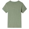 T-shirt pour enfants &agrave; manches courtes kaki clair 116