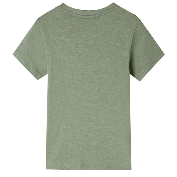 T-shirt pour enfants &agrave; manches courtes kaki clair 116