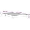 vidaXL Cadre de lit sans matelas sonoma gris 90x200 cm