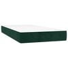 vidaXL Sommier &agrave; lattes de lit avec matelas Vert fonc&eacute; 100x200 cm