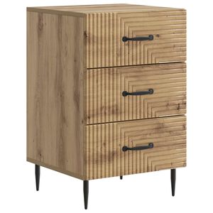 vidaXL Cabinet de chevet Ch&ecirc;ne artisanal 43 x 41 x 66,5 cm