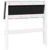 vidaXL T&ecirc;te de lit capitonn&eacute;e Gris clair 75 cm Pin massif